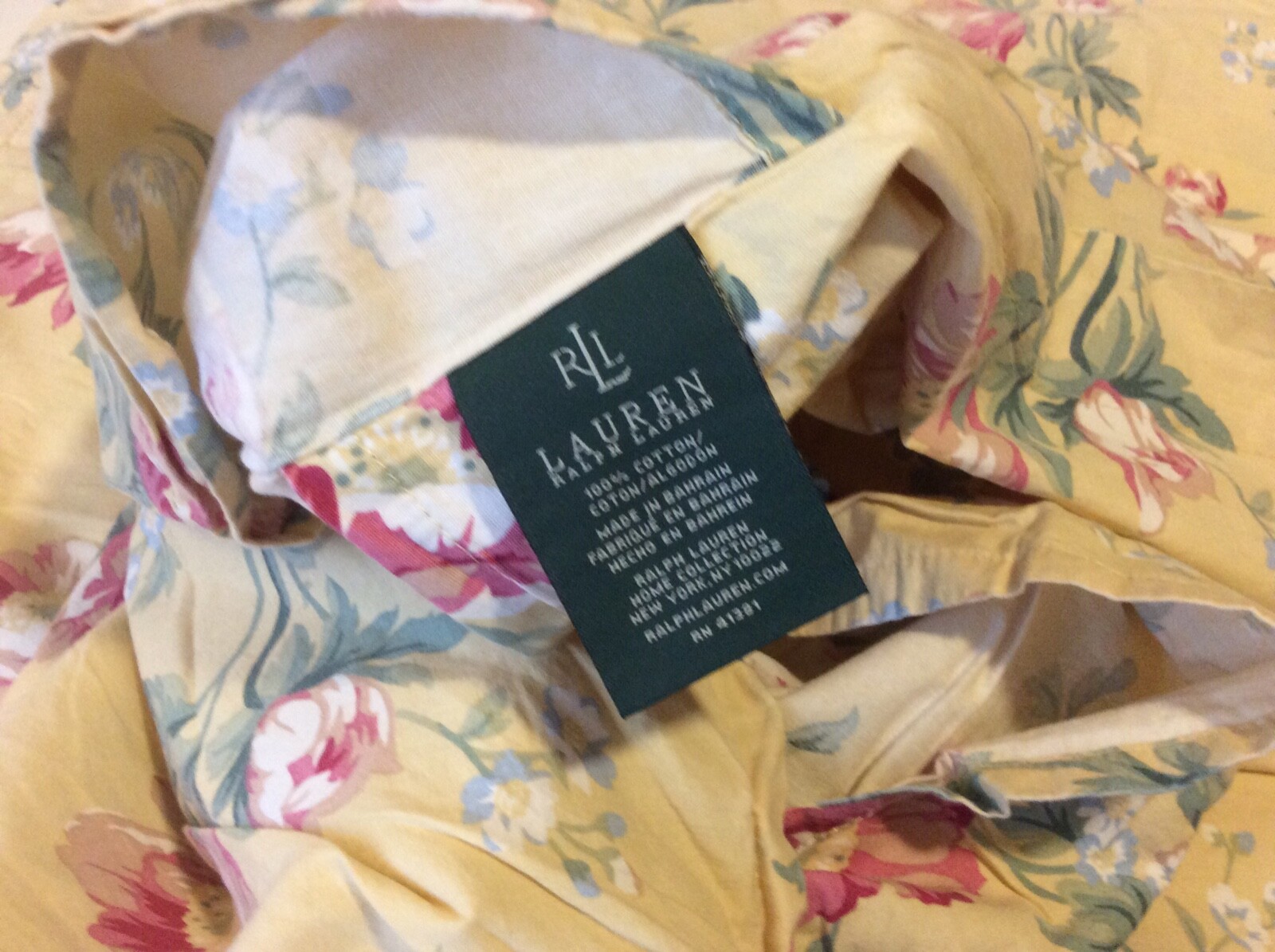 Rare Pair Of Ralph Lauren Parsonage Lane Floral Standard Shams