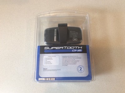 NEW GENUINE SuperTooth One  Bluetooth Car Kit Speakerphone w Visor Clip OEM RT