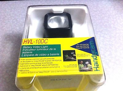 Sony Genuine HVL-10DC Camcorder Battery Video Flash Light For NP-F20 / F30 Japan