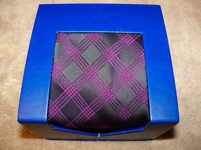 Apt. 9 Apartment 9 Mens Black Red Neck Tie In Gift Box NWT