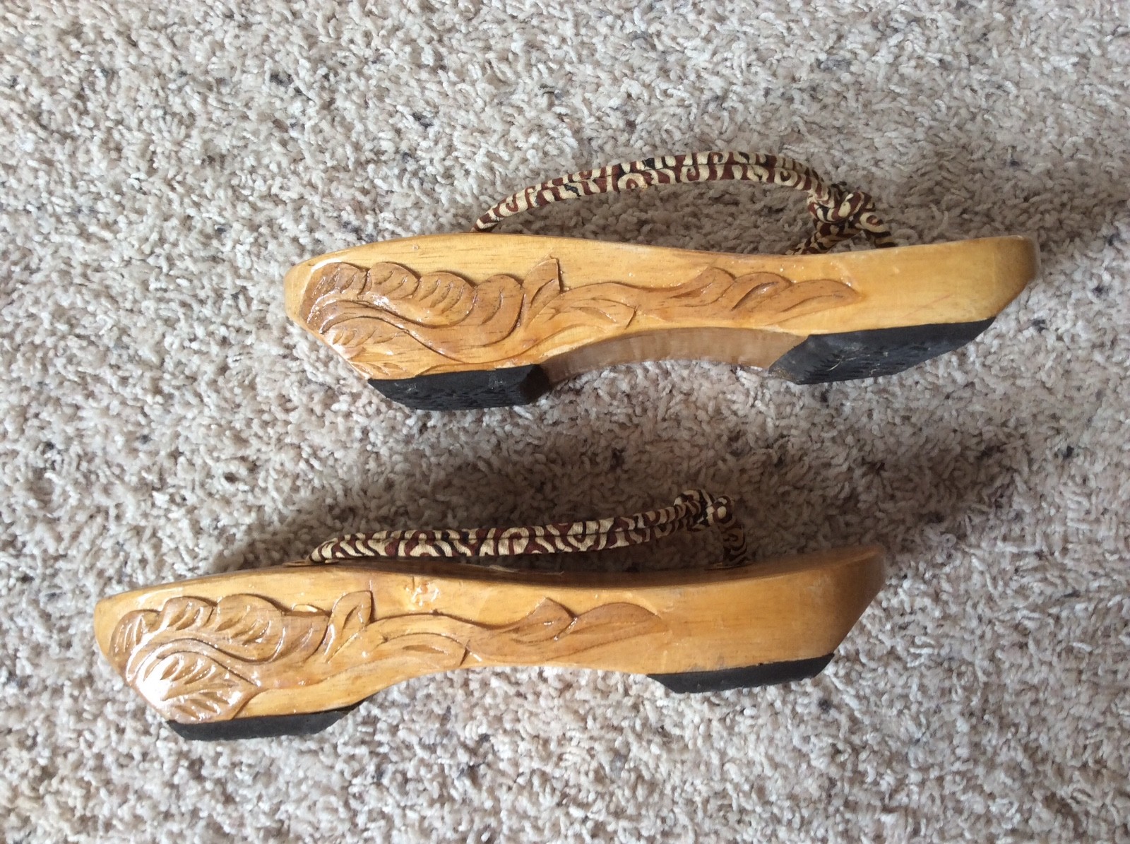 Traditional batik hat and clogs Indonesia