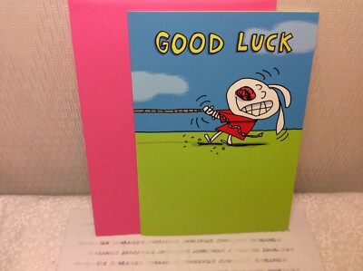 RSVP GOOD LUCK GREETING CARD New w/envelope ''I'm pulling for you!...''