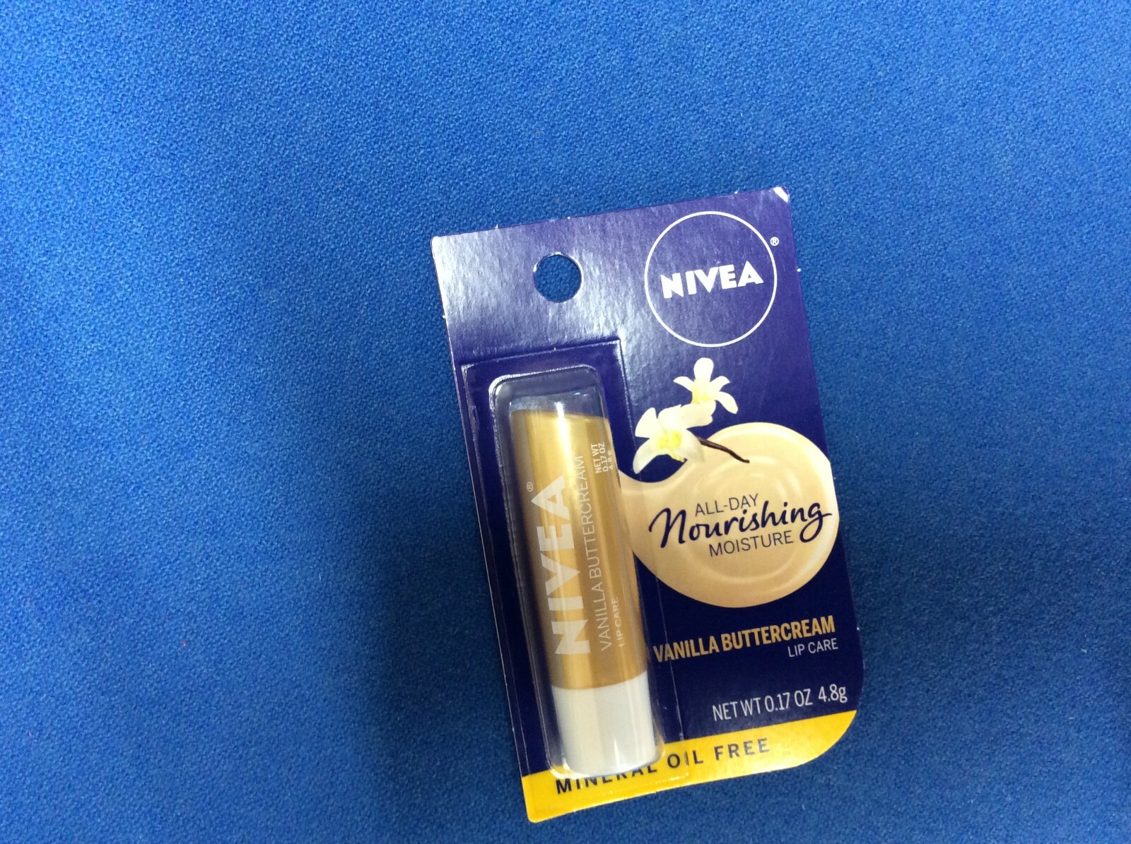 Nivea All Day Nourishing Moisture lip care, mineral oil free, in various tints
