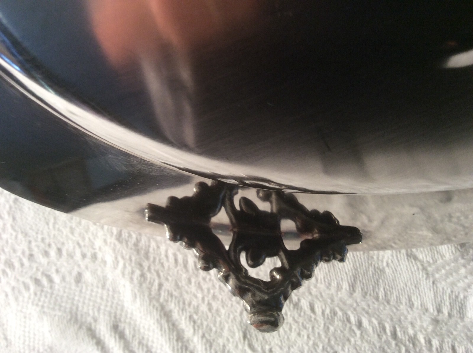 Old London Silverplate Holloware USA Sheffield silver co.footed oval tray 16 in