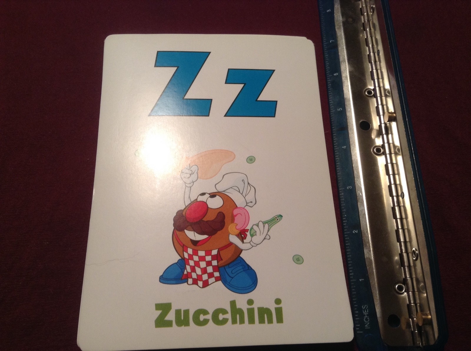 VTG Mr. Potato Head Alphabet Flash Cards Learning Card Game Teach Rare Playskool