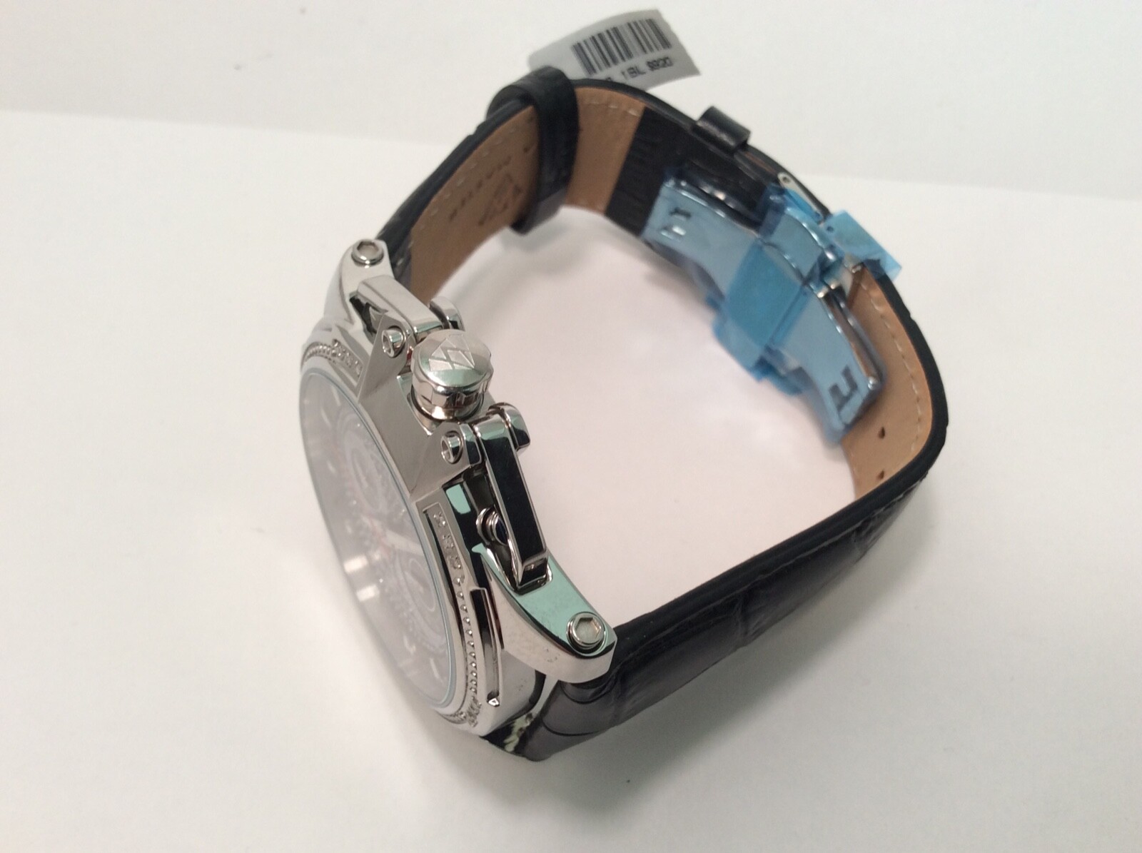 Pre-owned Aqua Master Men  Jojo Jojino Joe Rodeo Stainlemetal Band 50mm Diamond Watch W352