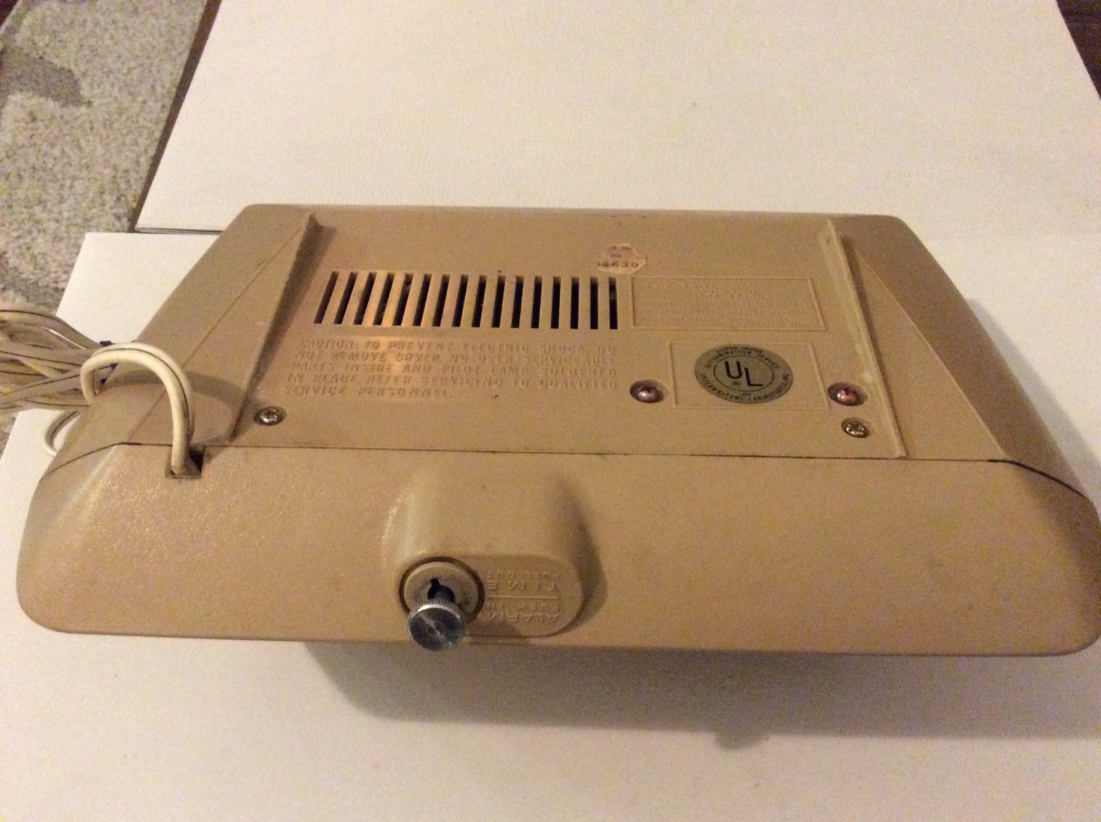 VINTAGE PANASONIC CLOCK AM RADIO MODEL RC-1119 WORKS