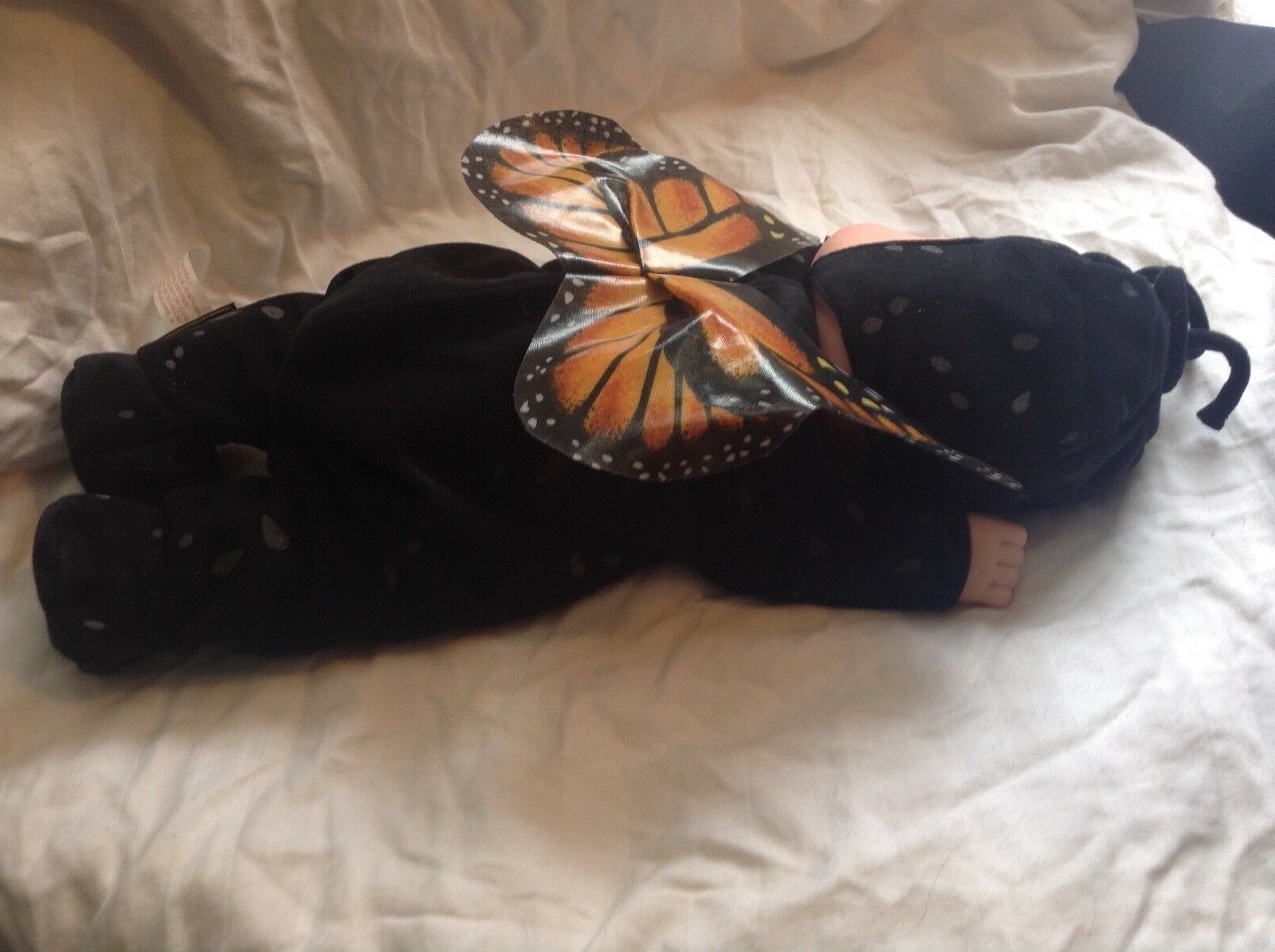 Anne Geddes Monarch Butterfly Stuffed BabySleeping Doll Bean Bag 15