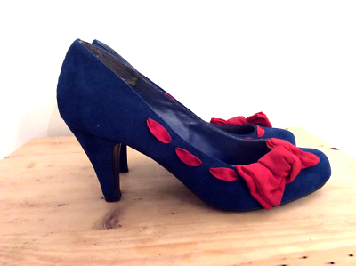 New look clearance red bow heels