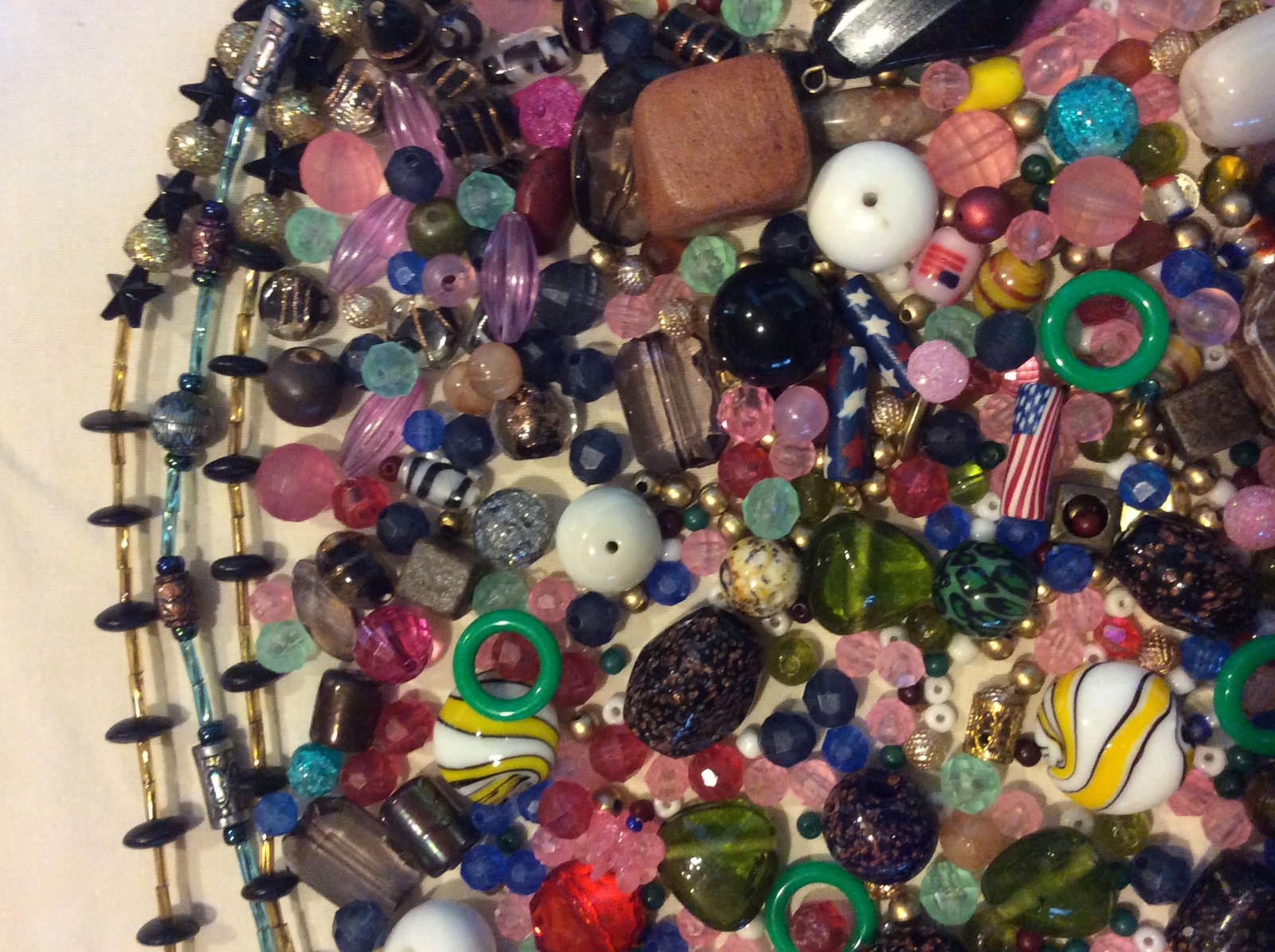 1+ lb of Assorted Beads for Jewelry Making
