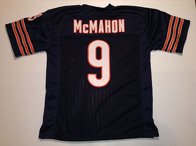 UNSIGNED CUSTOM Sewn Stitched Jim McMahon Blue Jersey - M, L, XL, 2XL, 3XL