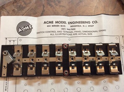 NEW Acme Model Engineering Company Terminal Panel with Switch 516 NIP