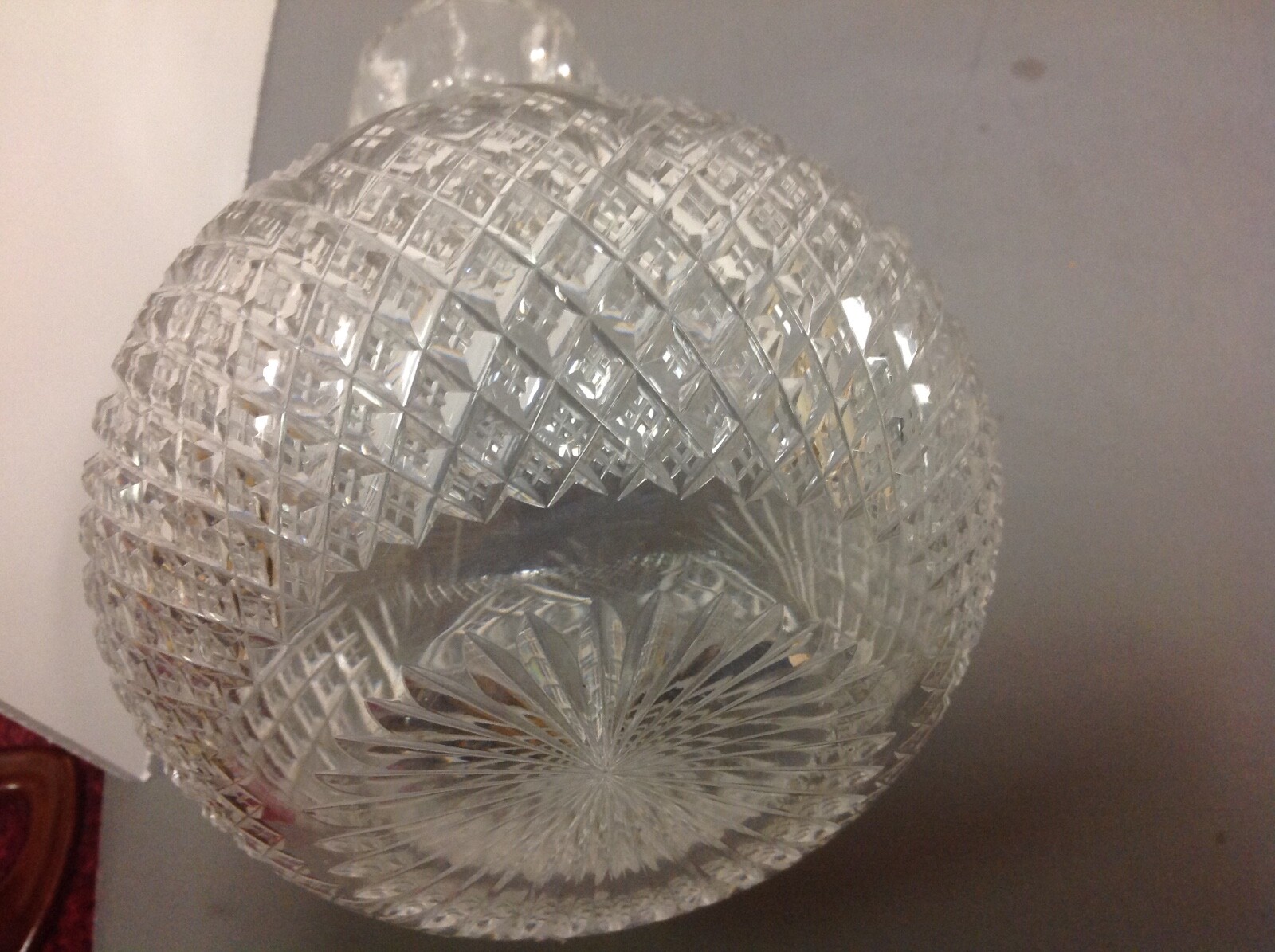 ANTIQUE CUT GLASS American brilliant watercraft elegant glass