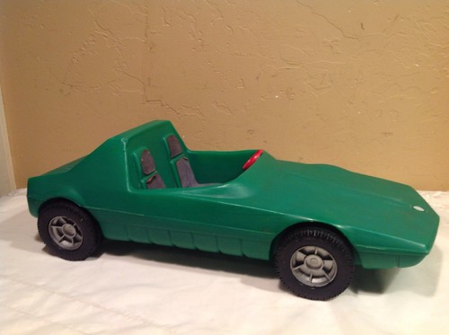 Vintage W. Germany Sand Buggy Green Plastic Barbie Doll Toy Race Sports Car