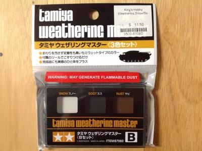 KHS Tamiya 87080 WEATHERING MASTER B : SNOW / SOOT / RUST