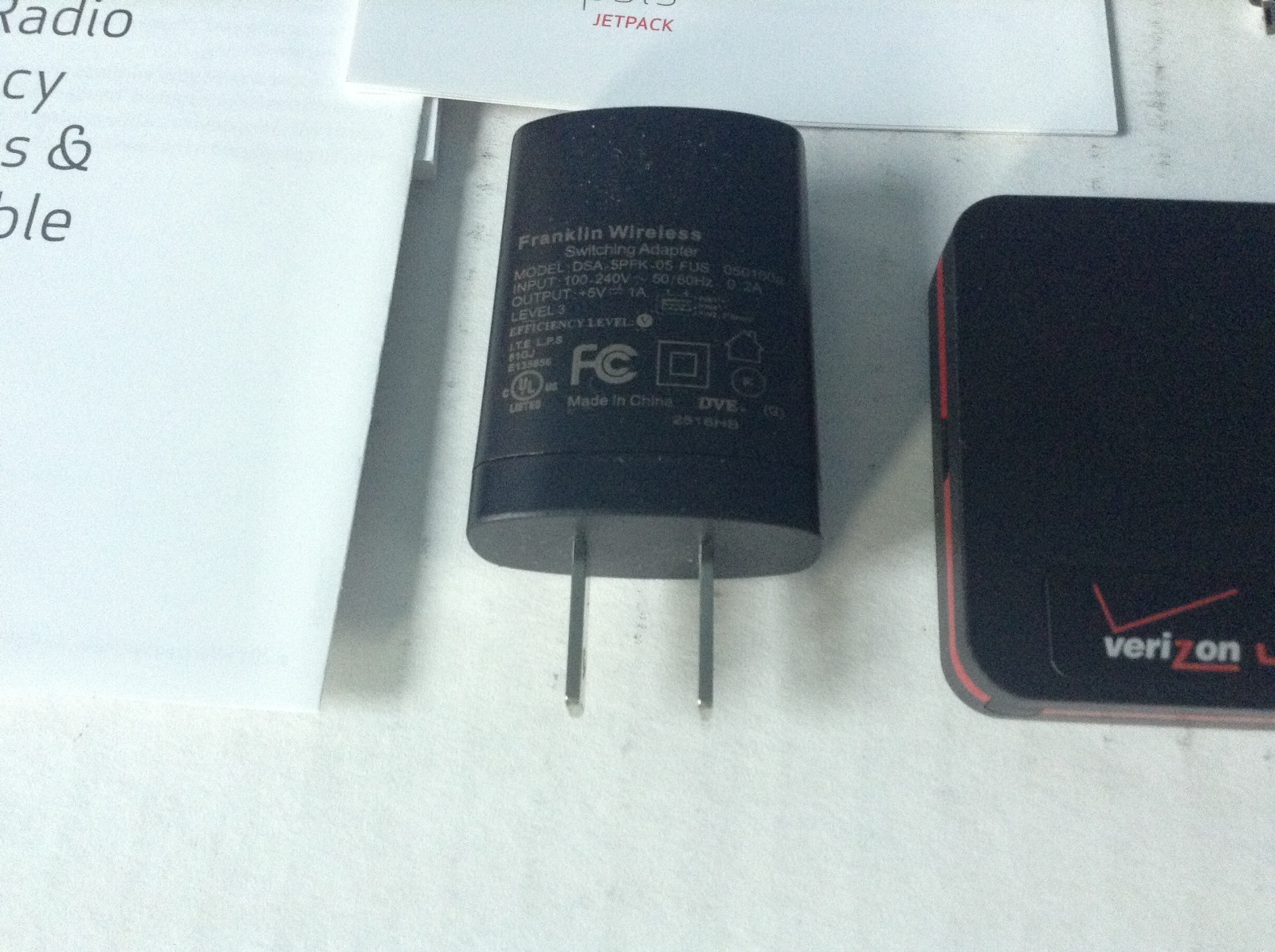 Verizon mobile hotspot model MHS800L