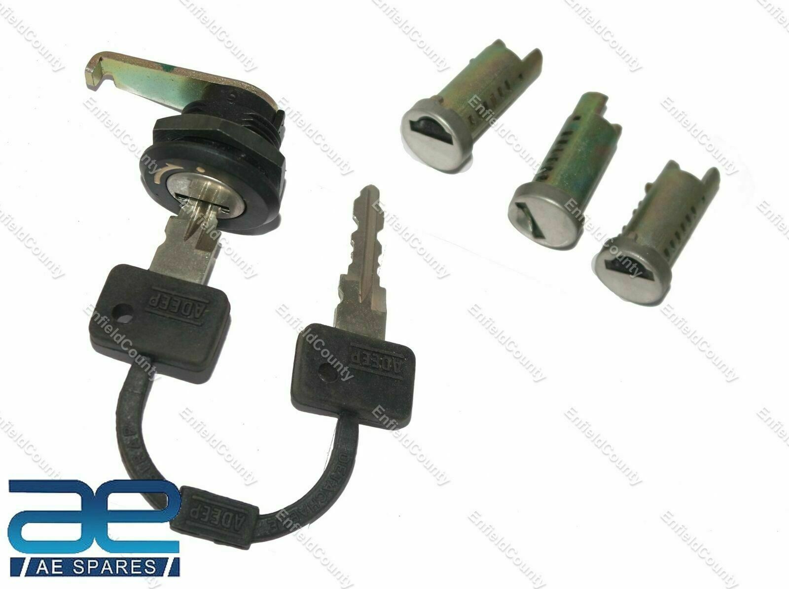 Barrel Lock Set With 2 Key Set Of 4 Unit For Vespa Px Lml T5 Scooter  