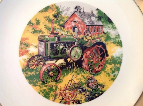 Vintage John Deere QUIET MEMORIES 1984 Tractor Collectors Ceramic Plate