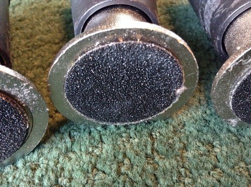 LOT OF 7 VINTAGE MODERN BLACK PLASTIC STAINLESS STEEL 4