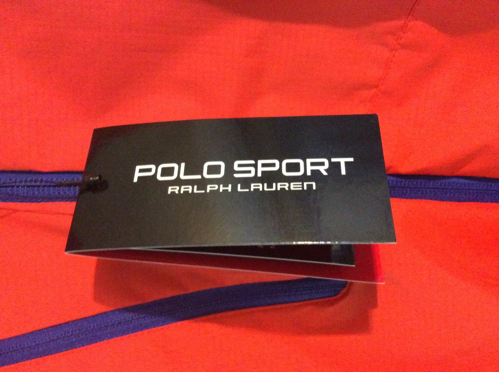 $200 Brand New Men’s Ralph Lauren Orange Polo Sport Hooded Jacket Medium