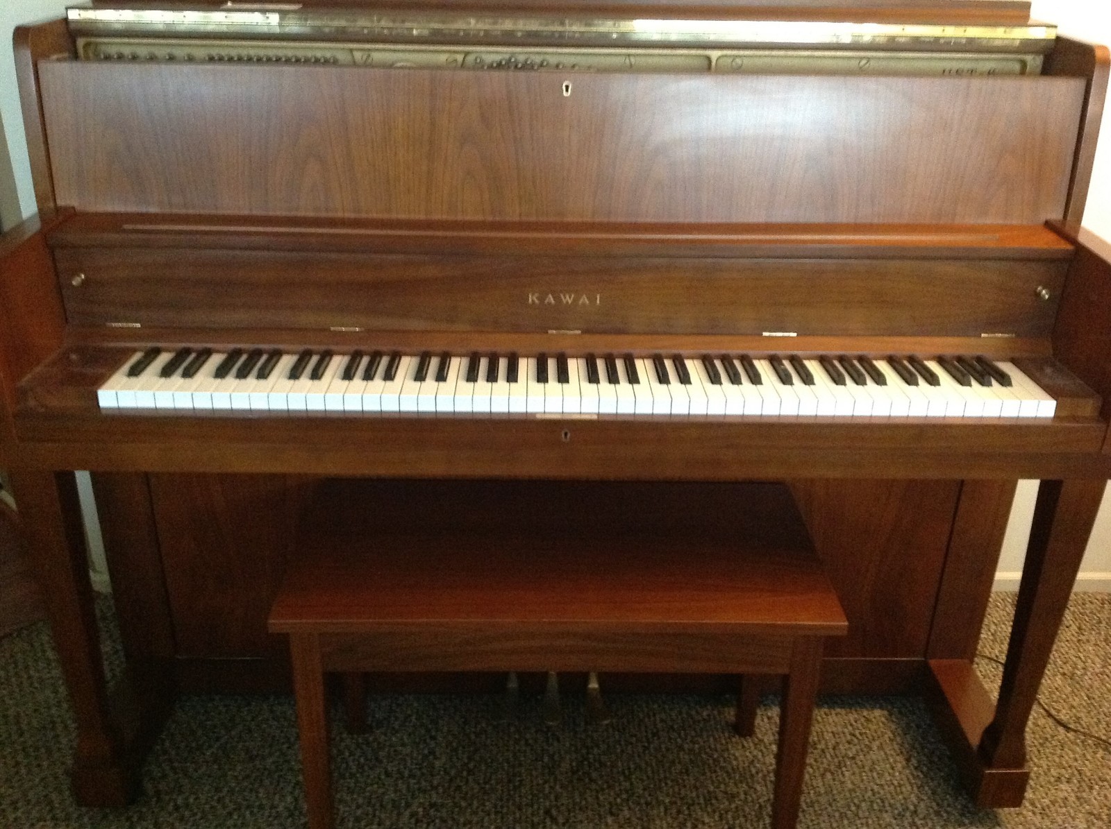 KAWAI Upright Piano, UST-6, Walnut, Made in Japan