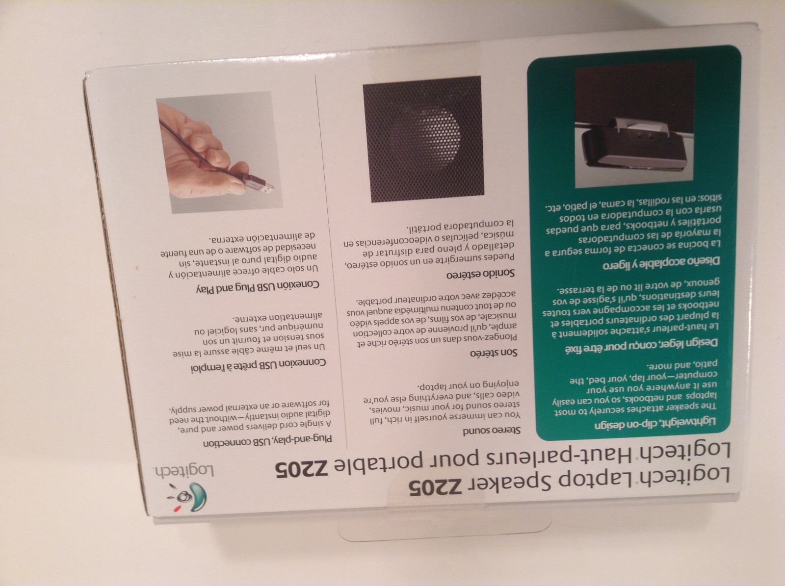 Logitech Z205 Portable Computer Laptop Notebook Speaker USB Black Sealed NEW