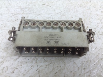 Sibas HDC-HA-016M 16 Pin Male Connector HDCHA016M HDCHA-016M 16 A 250 V