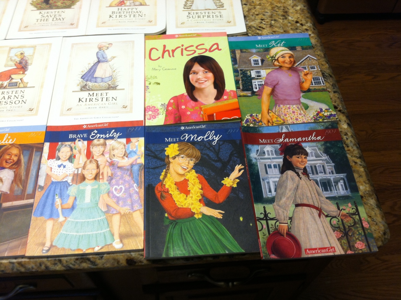 14 American Girls Collection book lot Meet Kirsten Samantha Molly Julie Kit used