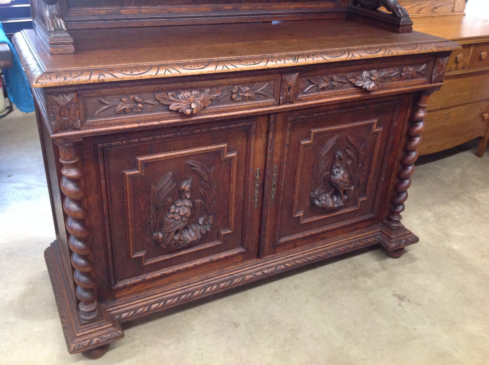 French Oak Black Forest Cupboard