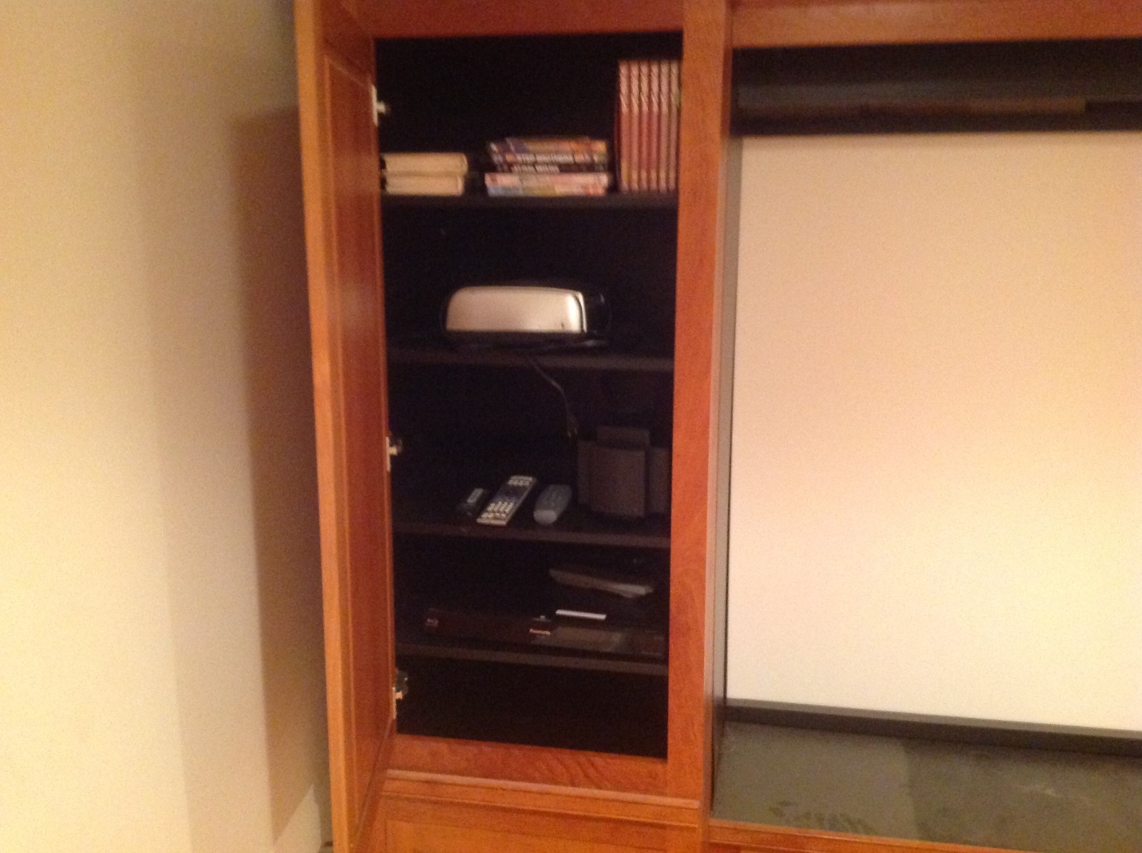 Custom Theater Cabinet with 96