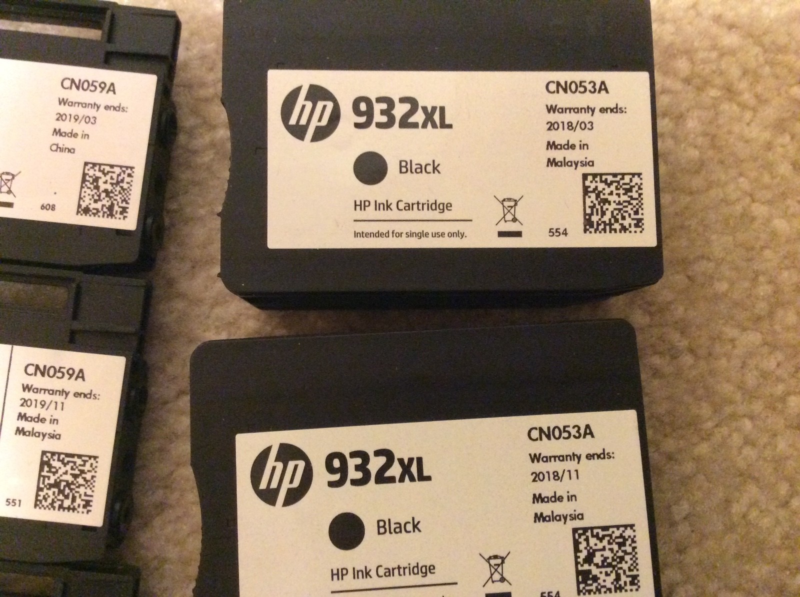 Original HP virgin empty cartridges 950XL 932XL 933 Yellow Cyan Magenta (16)
