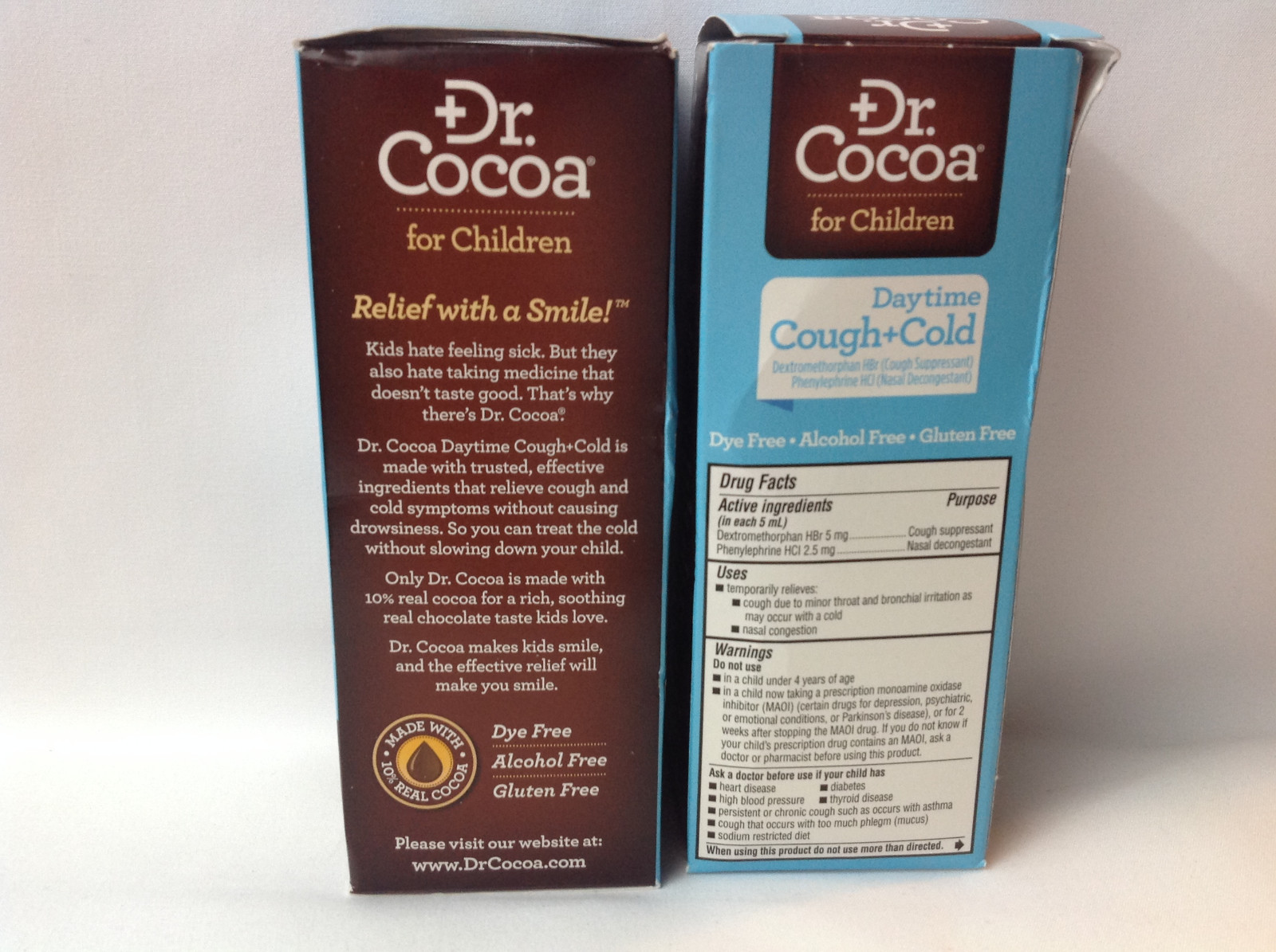 Dr. Cocoa for Children Daytime Cough + Cold Relief 4oz Chocolate Taste 2-Pack