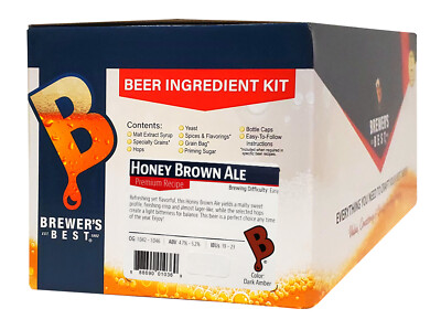 Brewer's Best Honey Brown Ale Ingredient Kit for Home Brew Beer Making