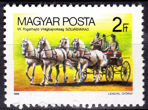 HUNGARY -1977- Art Painting - FLOWERS by Artist József Koszta
