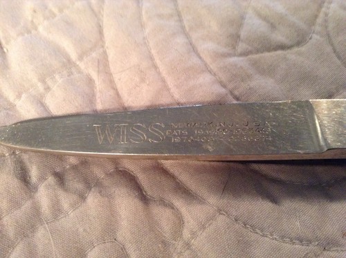 LOT OF 3 VINTAGE PINKING SHEARS SCISSORS 2 WISS 1 DALE MADE IN THE USA