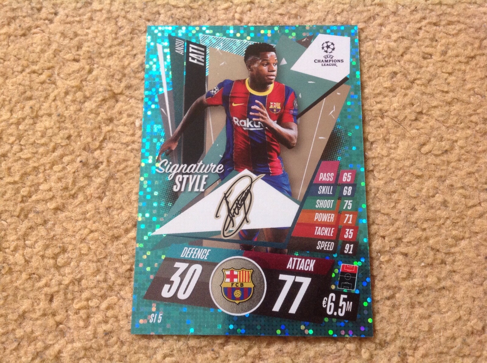 Ausu Fati Autograph Card Panini アンス・ファティ Ausu Fati Autograph Card Panini アンス・ファティ