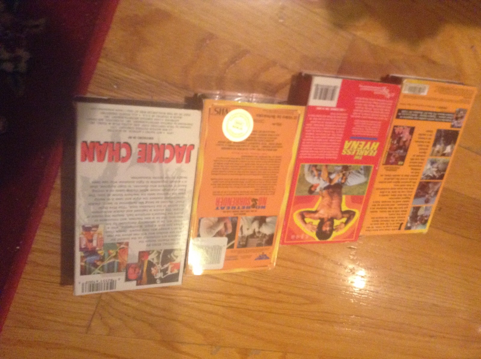 Lot of 4 Martial Arts Movies VHS Video Collection 3 Kung-Fu Jackie Chan