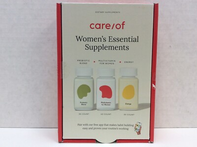 Care/of Women's Essential Supplements (Multivitamin, Probiotic, Energy), 05/2025