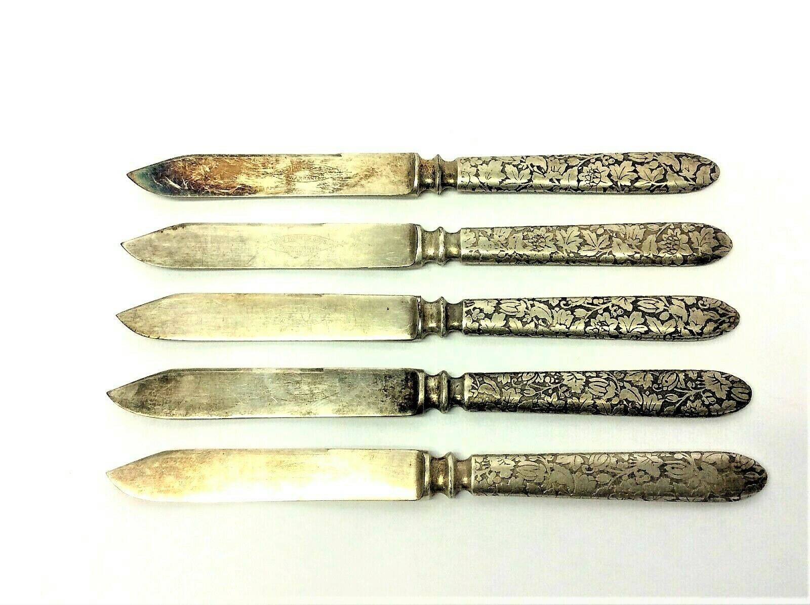 Vintage Set Five 1847 Rogers Bros Warranted Leaf Pattern