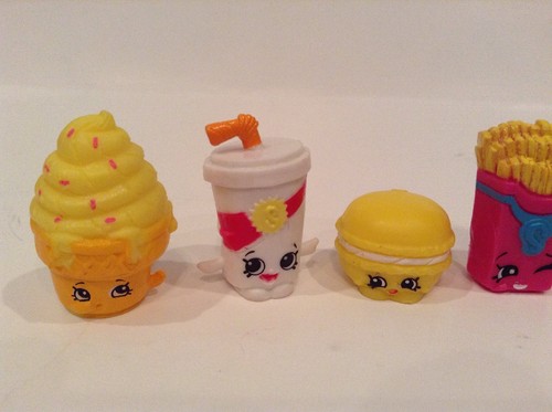 Shopkins Fast Food Figures Loose with Baskets Bundle of Six Toys G4
