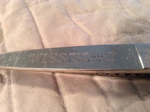 LOT OF 3 VINTAGE PINKING SHEARS SCISSORS 2 WISS 1 DALE MADE IN THE USA