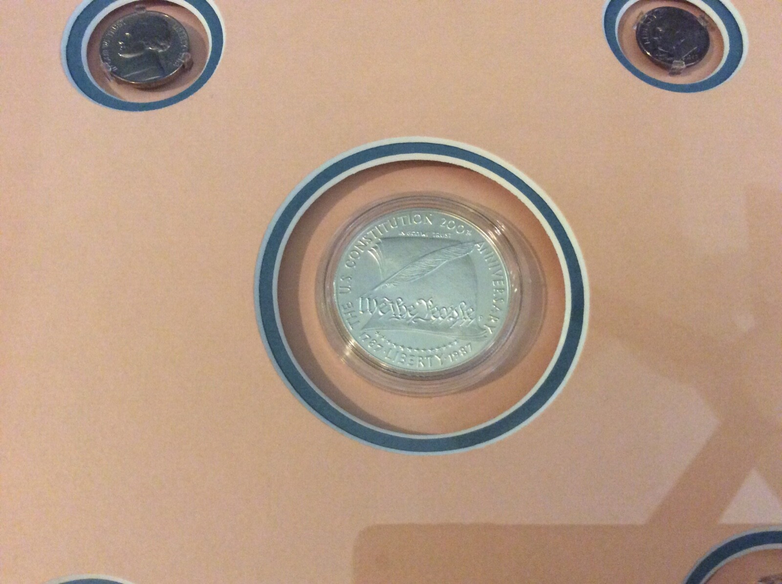 1962 PHILADELPHIA PROOF COIN SET WITH U.S. CONSTITUTION 200TH ANNIVERSARY COIN F