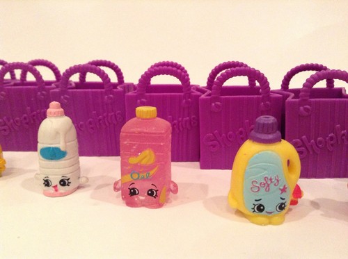 Shopkins Bottle Figures Loose with Baskets Bundle of Seven Toys G3
