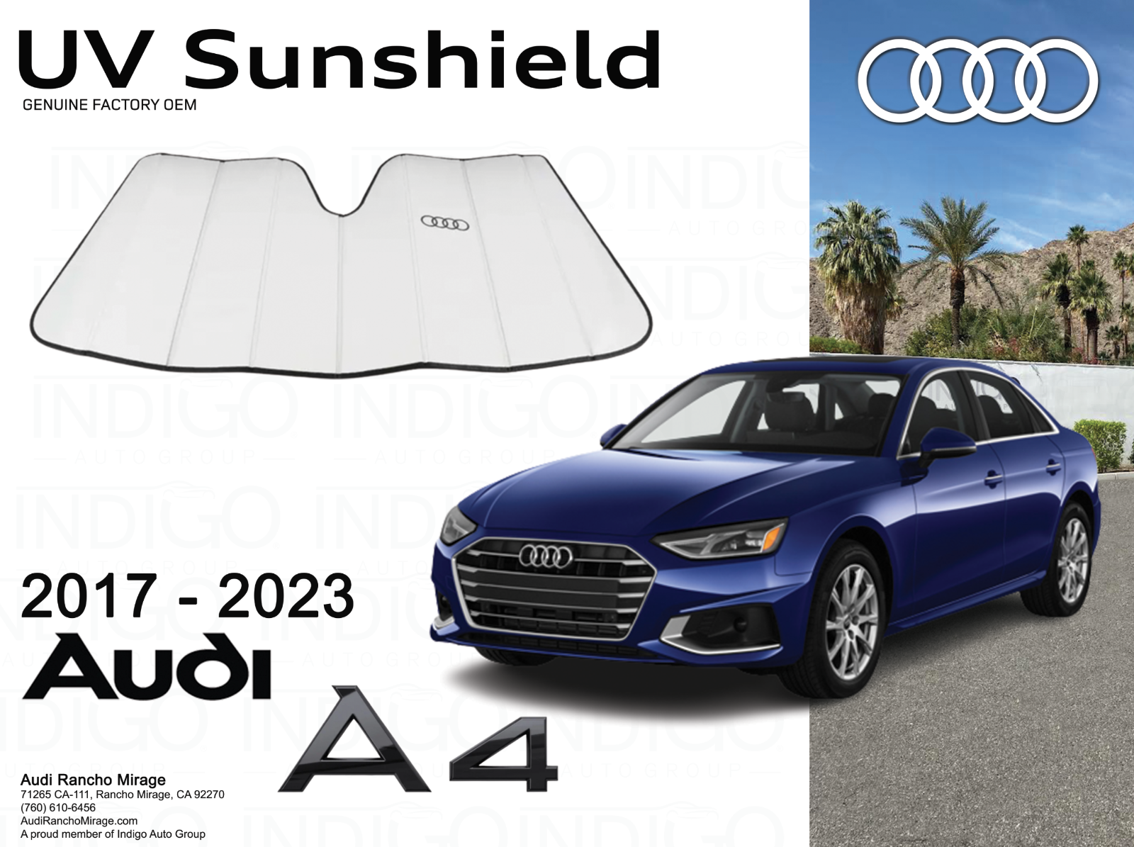 Audi A4 Avant 純正サンシェード AUDI純正部品 アウディ A4 サンシェード 2001年〜2008年