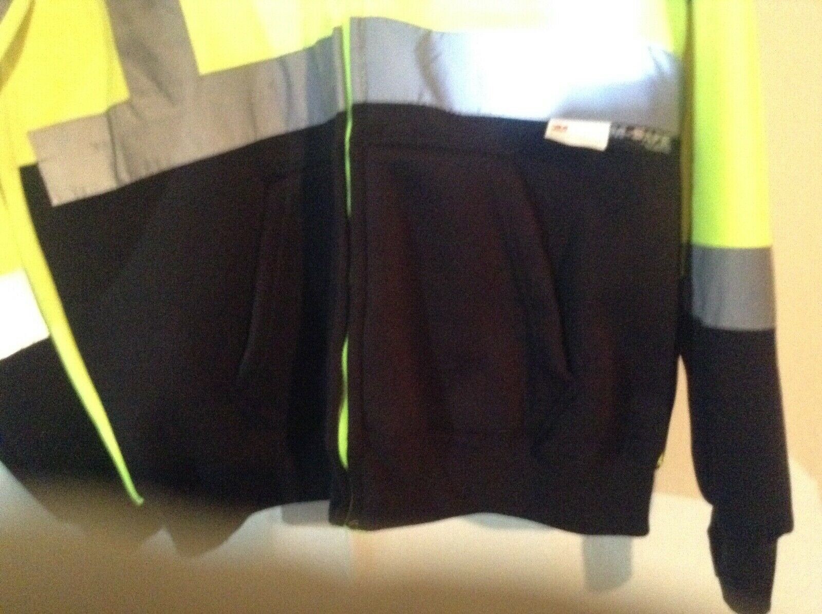 3M sweatshirt m safe by majestic reflective material zipper & hood size M