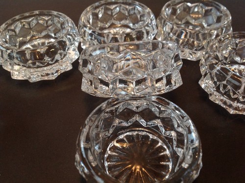 Antique Vintage Fostoria Americana Open Salt Cellar Set