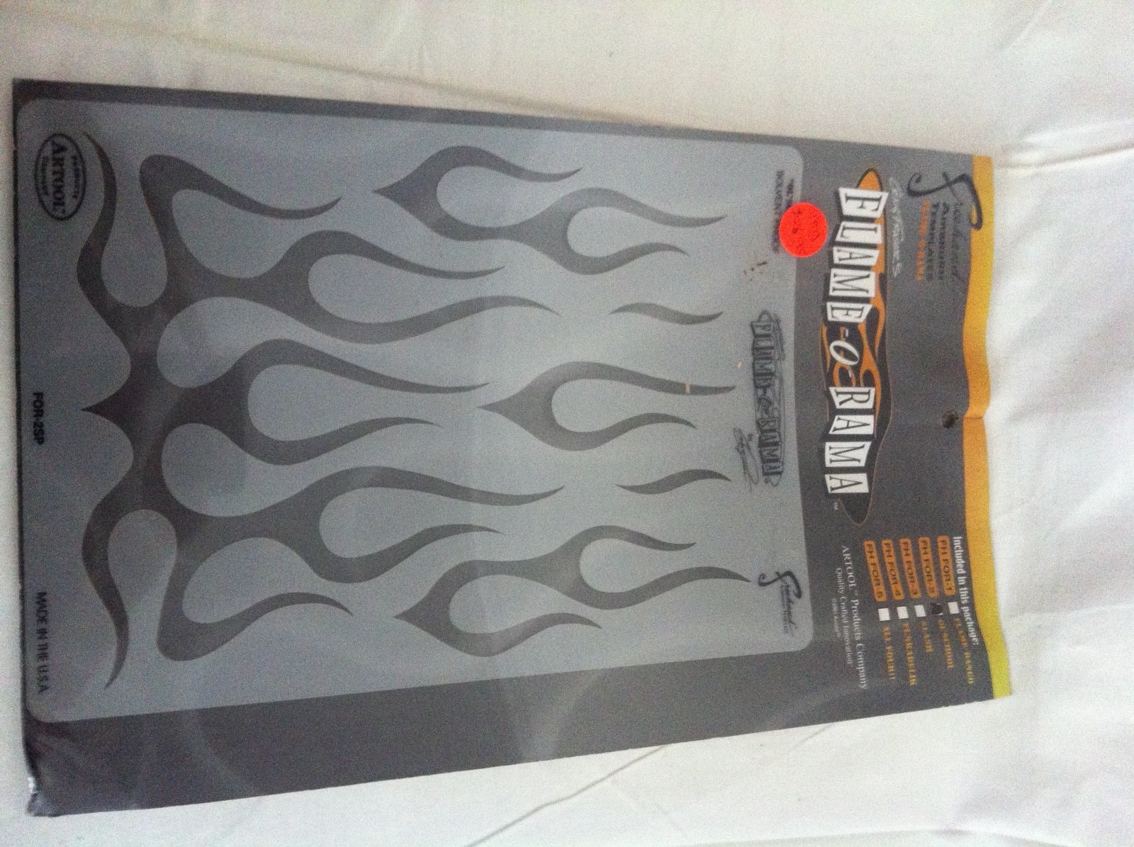 2 RARE Artool Freehand Iwata Craig Fraser Flame-O-Rama 2 Airbrush Paint Stencil