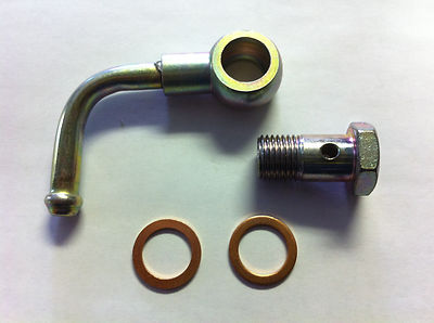 Banjo elbow bolt  washers,14X1.5 Thread. Bolt head 19mm, eye union. line 8mm ID
