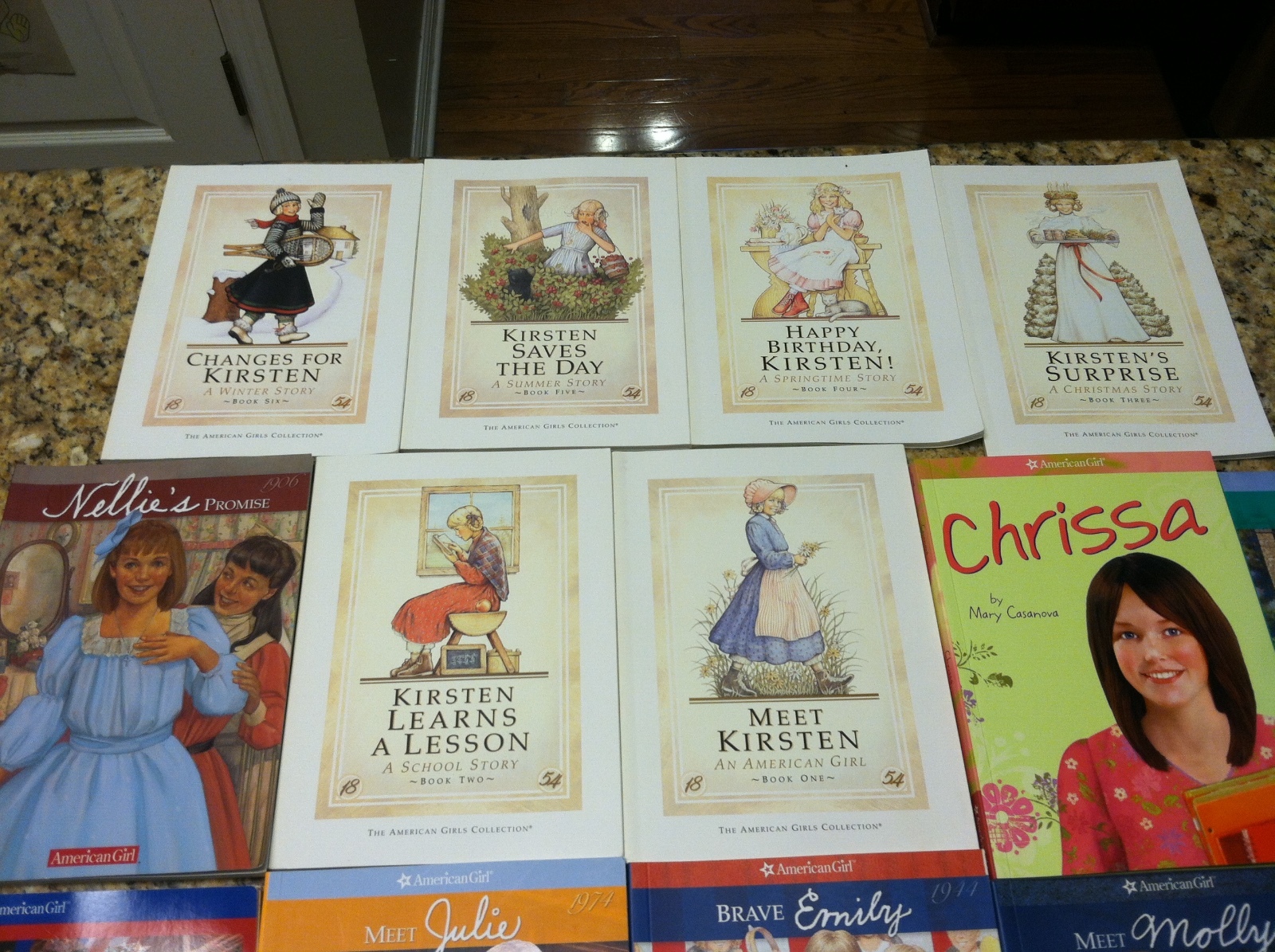 14 American Girls Collection book lot Meet Kirsten Samantha Molly Julie Kit used