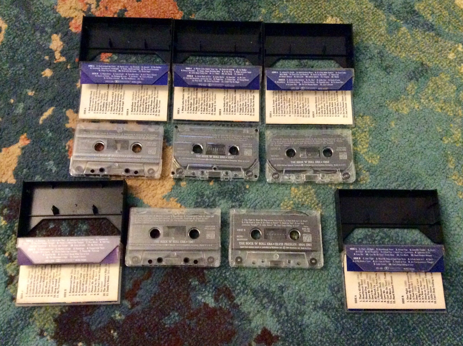 Time Life Music Rock ‘N’ Roll Era 5 Cassette Lot 1954-55, 1957, 1958, 1961 ELVIS